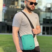 Розфарбуй сірість! Барсетка Nike бірюзова. Сумка через плече