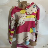 Теплая плюшевая кофточка для дома и сна размер м/л