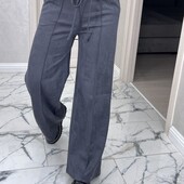 Женские брюки палаццо замша