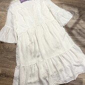 Стильна білосніжна сукня, L