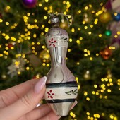 Ялинкова кулька. Вінтажна прикраса. Скло