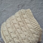 Красива в'язка, теплий бежевий хомут 1 оборот✨