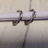 Сережки срібло 925. З жінкою.