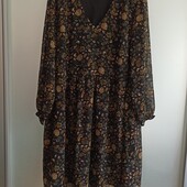 Платье шифон на подкладке,новое