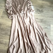 Атласна міді сукня, М L