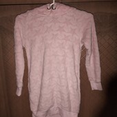 Тепле плаття, туніка, мєховушка з капюшоном на 6-8 років.