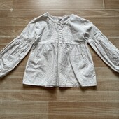 Блуза біла туреччина 122/128 100% коттон