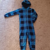 Синій теплий комбінезон, кігурумі на хлопчика 9-10 р. 134-140