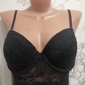 Мереживний довгий бра топ HM 36С= 80C Не ношений!