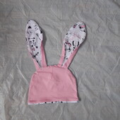 шапка тонкая двойная хлопок Young style зайчик