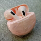 Бездротові навушники tws pro6 світло-рожеві