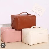 Косметичка цвет кремовый , розовый, коричневый