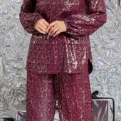 На год огненной лошади Шикарнейший женский костюм костюмка с напылением