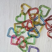 Скріпки для паперу сердечки 10 шт