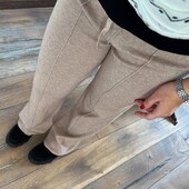 Женские вязаные брюки палаццо фабричного качества