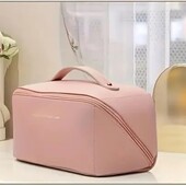 Косметичка великого розміру колір чорний або рожевий