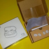 Силіконові амбушури для вакуумних навушників (пара), M white