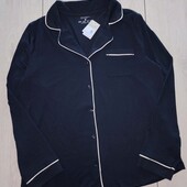 Піжамна блузка Primark, трикотаж, темно-синя, eur 32-34 / uk 4-6