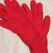 Теплі в'язані рукавички