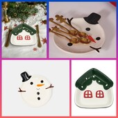 ❤️Лот 4 Різдвяна тарілочка 1 шт