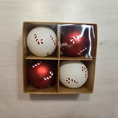 Німеччина! Скляні новорічні іграшки на ялинку, в лоті 4 шт! Лот 23