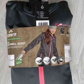 Crivit брендовая спортивная куртка softshell с капюшоном на рост 158/164 см