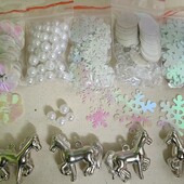 Набір сніжинок і наместин, 650шт