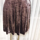 Велюрова спідниця у складі віскоза, натуральний шовк