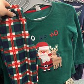 Флісова нова новорічна тепла піжама 110/116