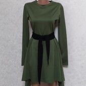 Платье цвета хаки р.44