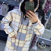 Теплый кардиган букле на молнии 42/56 на выбор