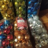 Набор новогодних шариков 3 см 24,в лоте 2 набора