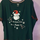 Новогодняя Рождественская футболка