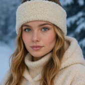 Тепленька м"яка пов"язка барашек. 4 кольорів.Розмір універсальний