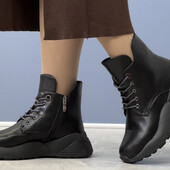 Теплые Ботинки на флисе! 36,38р черные