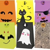 В лоте 6 шт 23 х12х8 см Бумажные крафтовые биоразлагаемые пакеты