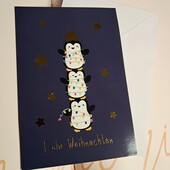 17*11 см Святкова листівка Crelando (фірмовий Lidl) Рождественская открытка с конвертом