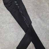 Стиль та якість Лосини високої якості на мікрофлісі. З вставками екошкіри. Дуже класні