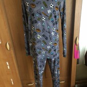 Пижама, 100% коттон, комплект, размер, костюм, мяч, 15-16 p 176 см. Marks&Spencer. в ідеалі
