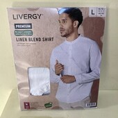 7203Рубашка льон+хлопок Livergy L 41/42