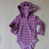 Боді з довгим рукавом hanes для дівчинки. 12/18міс