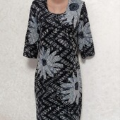 Красивое трикотажное платье р.48/50