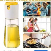 Бутылка стеклянная для масла или уксуса с распылителем и диспенсером