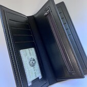 Портмоне, гаманець екошкіра, чорний