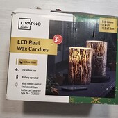 Livarno! Лед свічки з ефектом обвалення, в упаковці 2 шт! Лот 23