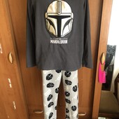 Пижама, комплект, костюм, 100% фліс, 14-15 р 164-170 см. Mandalorian. star wars. в ідеалі