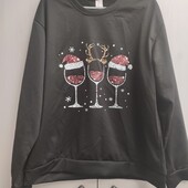 Стильний новорічний реглан