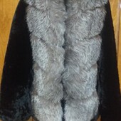 Мутонова куртка з чорнобуркою