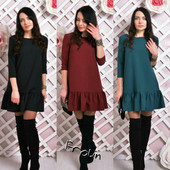 Платье трапеция "рюш" ! Размер и цвет на выбор!