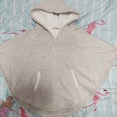 Пончо кофта широка тепла